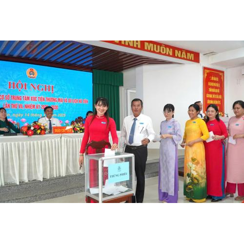 Hội nghị đại biểu công đoàn cơ sở Trung tâm Xúc tiến Thương mại và Du lịch Hà Tiên khóa VII, nhiệm kỳ 2025 – 2030